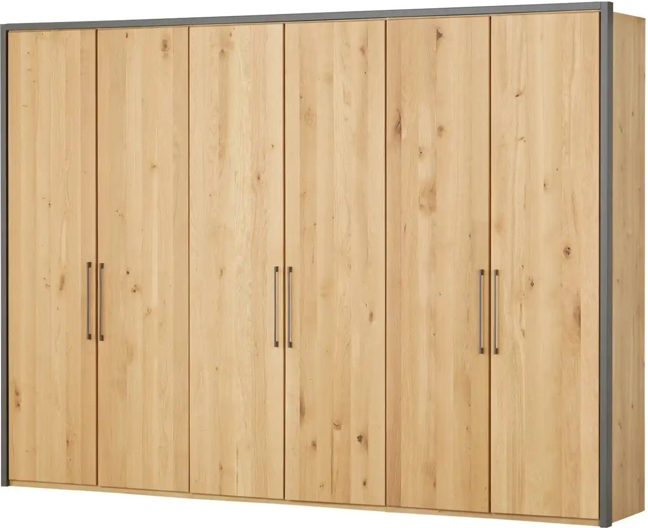 Woodford Drehtürenschrank 6-türig teilmassiv Smilla ¦ holzfarben ¦ Maße (cm): B: 306,4 H: 220 T: 58.0 Schränke > Kleide...