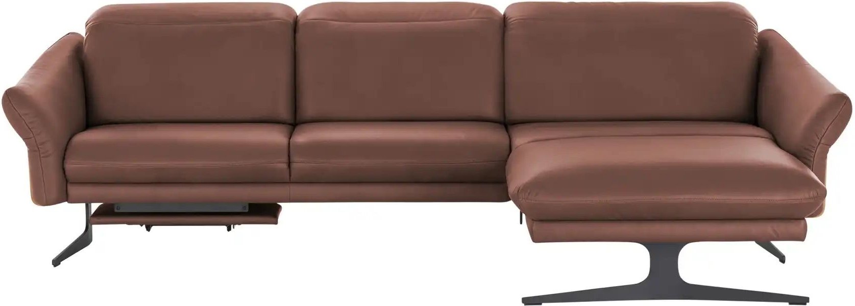 Thumbnail - himolla Ecksofa aus Echtleder 1059 ¦ rot ¦ Maße (cm): B: 284 H: 83 T: 179.0 Polstermöbel > Sofas > Ecksofas - Höffner