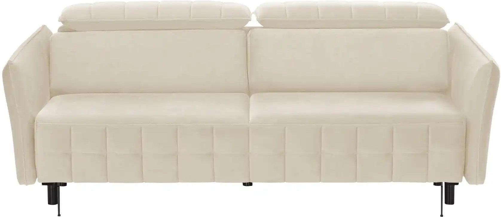 smart Schlafsofa mit verstellbaren Kopfstützen Momoka ¦ beige ¦ Maße (cm): B: 226 H: 90 T: 104.0 Polstermöbel > Sofas > ...