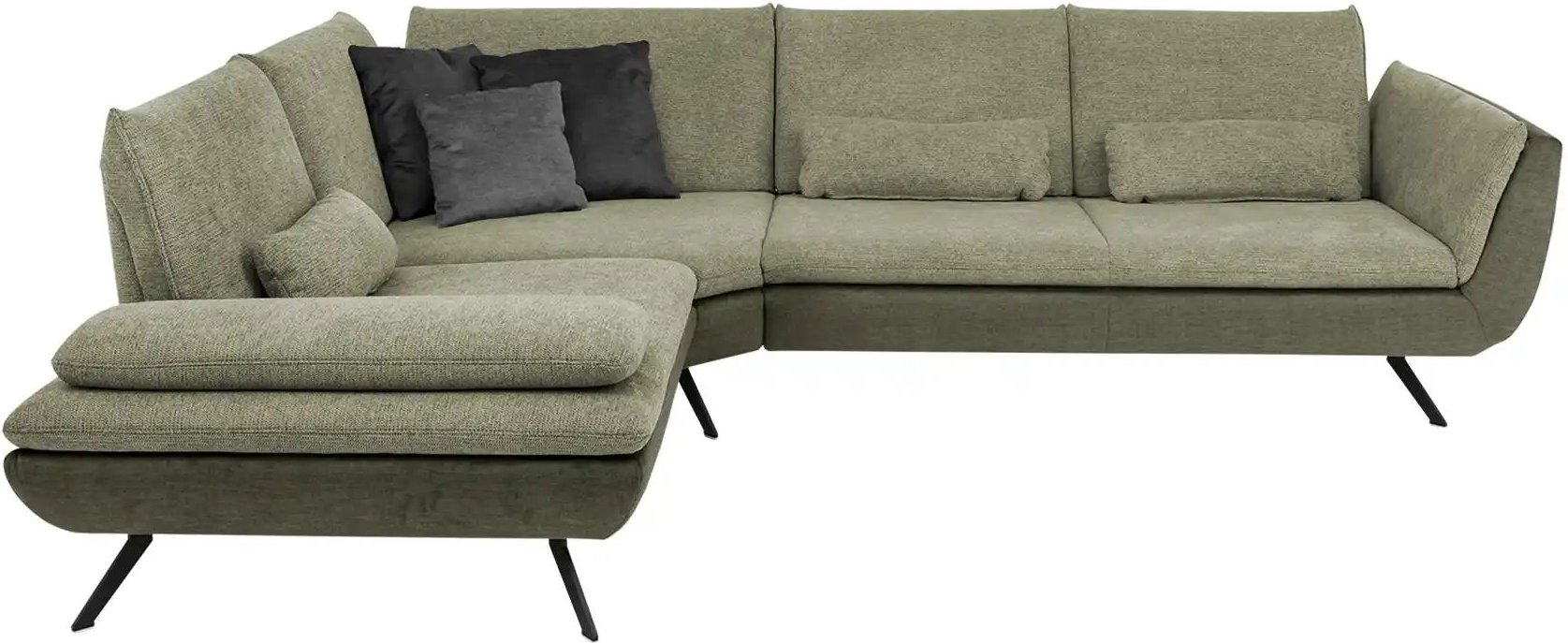 Ecksofa Luca ¦ grün ¦ Maße (cm): B: 314 H: 88 T: 244.0 Polstermöbel > Sofas > Ecksofas - Höffner