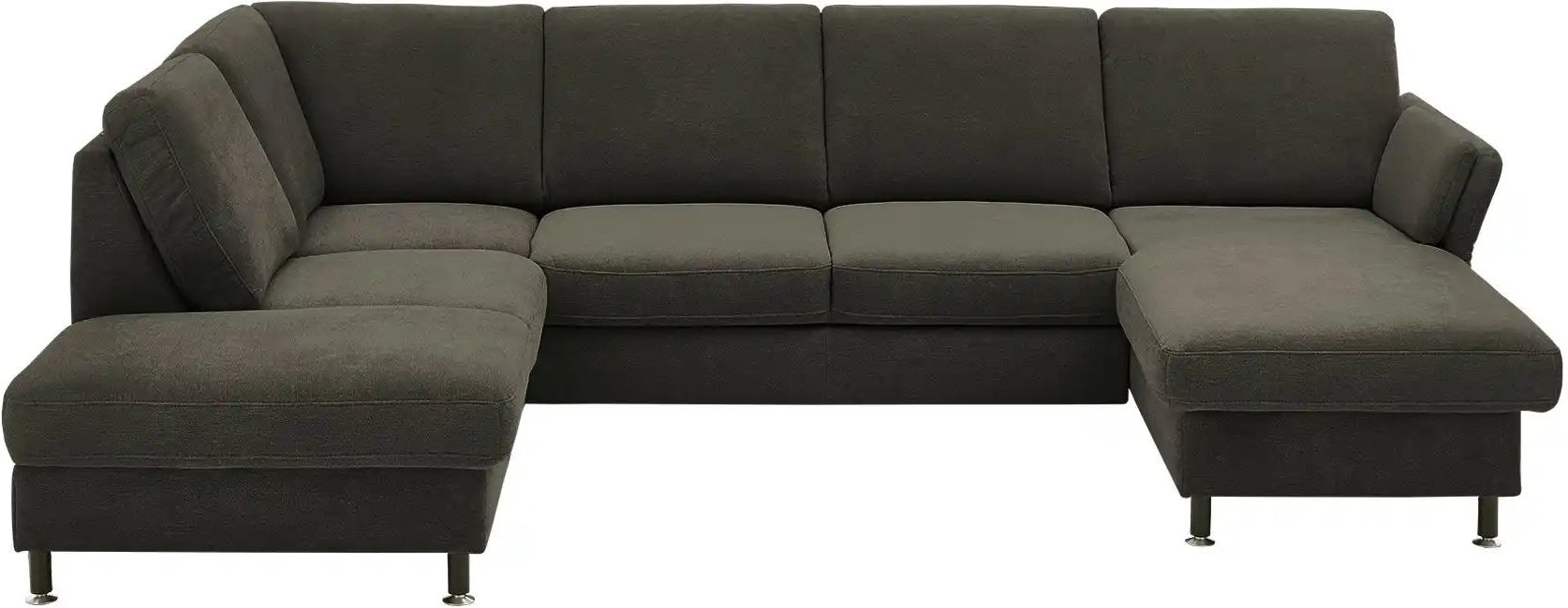 meinSofa Wohnlandschaft aus Flachgewebe Veit ¦ braun ¦ Maße (cm): B: 305 H: 90 T: 200.0 Polstermöbel > Sofas > Wohnlands...