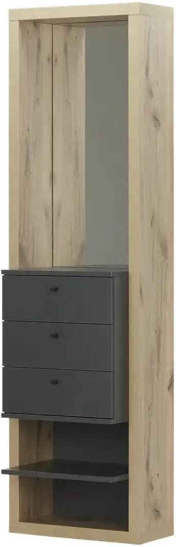 Hängegarderobe Varone ¦ holzfarben ¦ Maße (cm): B: 51 H: 178 T: 35.0 Schränke > Hängeschränke - Höffner