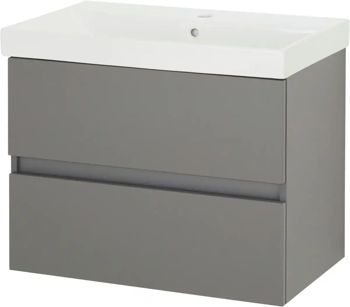 Wohnwert Waschtischkombination Alea ¦ grau ¦ Maße (cm): B: 71 H: 58,5 T: 46.0 Schränke > Badschränke > Komplett-Badkomb...