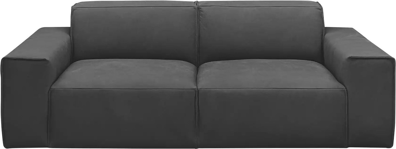 Gray & Jones Einzelsofa im Trendstoff Baltic Breeze ¦ schwarz ¦ Maße (cm): B: 216 H: 71 T: 101.0 Polstermöbel > Sofas > ...