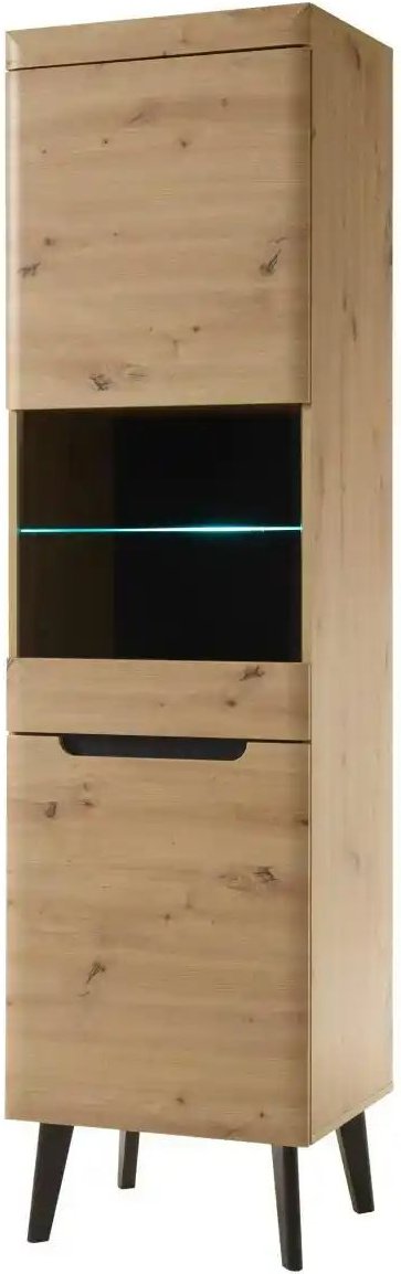 Vitrine Tineo ¦ holzfarben ¦ Maße (cm): B: 53 H: 197 Schränke > Vitrinen - Höffner