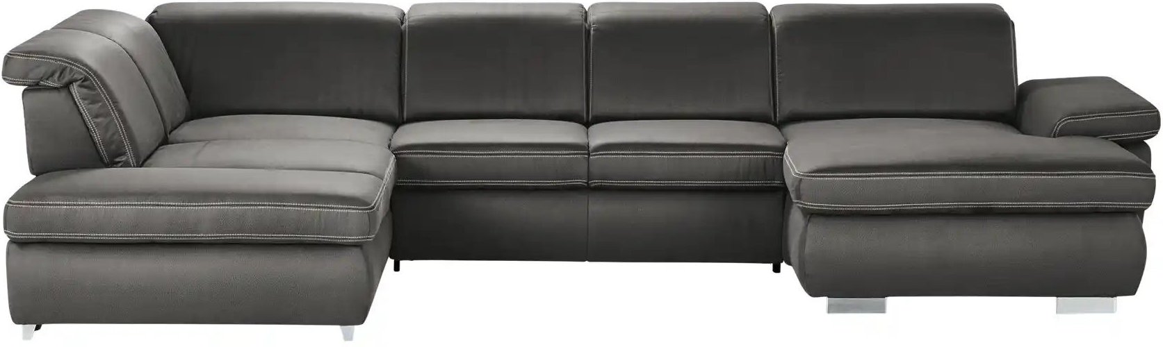 Lounge Collection Wohnlandschaft mit verschiedenen Funktionen Amanda ¦ grau ¦ Maße (cm): B: 379 H: 85 T: 260.0 Polstermö...