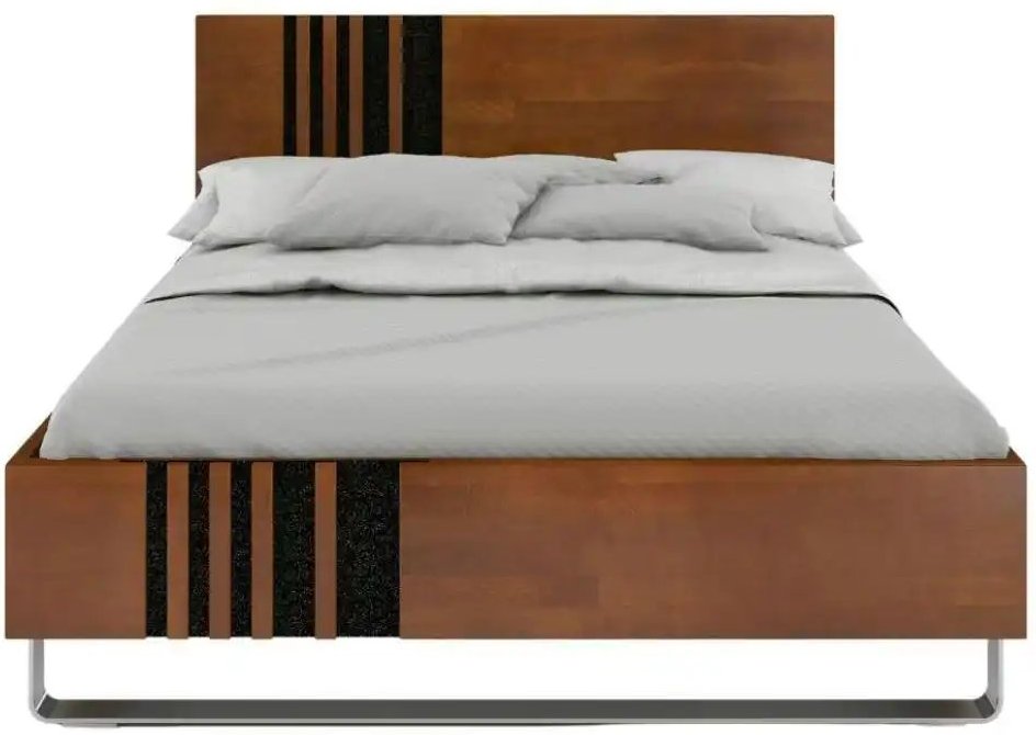 Massivholzbett nussbaumfarben Kielce ¦ holzfarben ¦ Maße (cm): B: 145,5 H: 88 Betten > Bettgestelle - Höffner