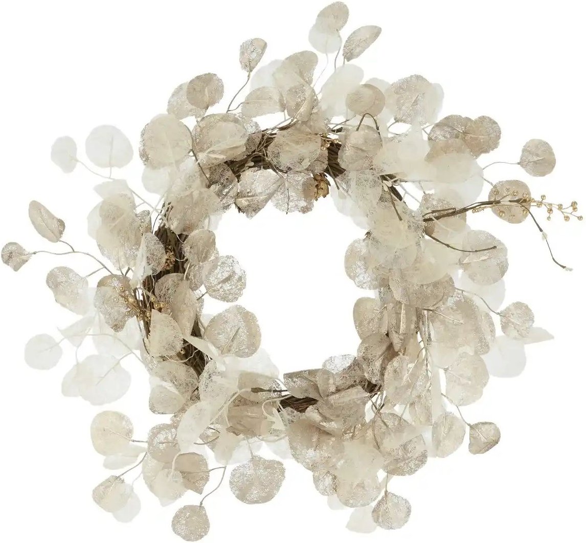 LED Kranz ¦ weiß ¦ Rattan,Naturprodukte,Kunststoff Ø: 45 Weihnachten - Höffner