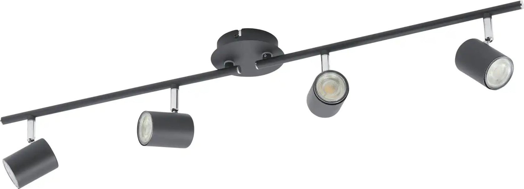 Paul Neuhaus Deckenstrahler 4-flammig schwarz ¦ schwarz ¦ Maße (cm): B: 83,4 H: 16 Lampen & Leuchten > LED-Leuchten...