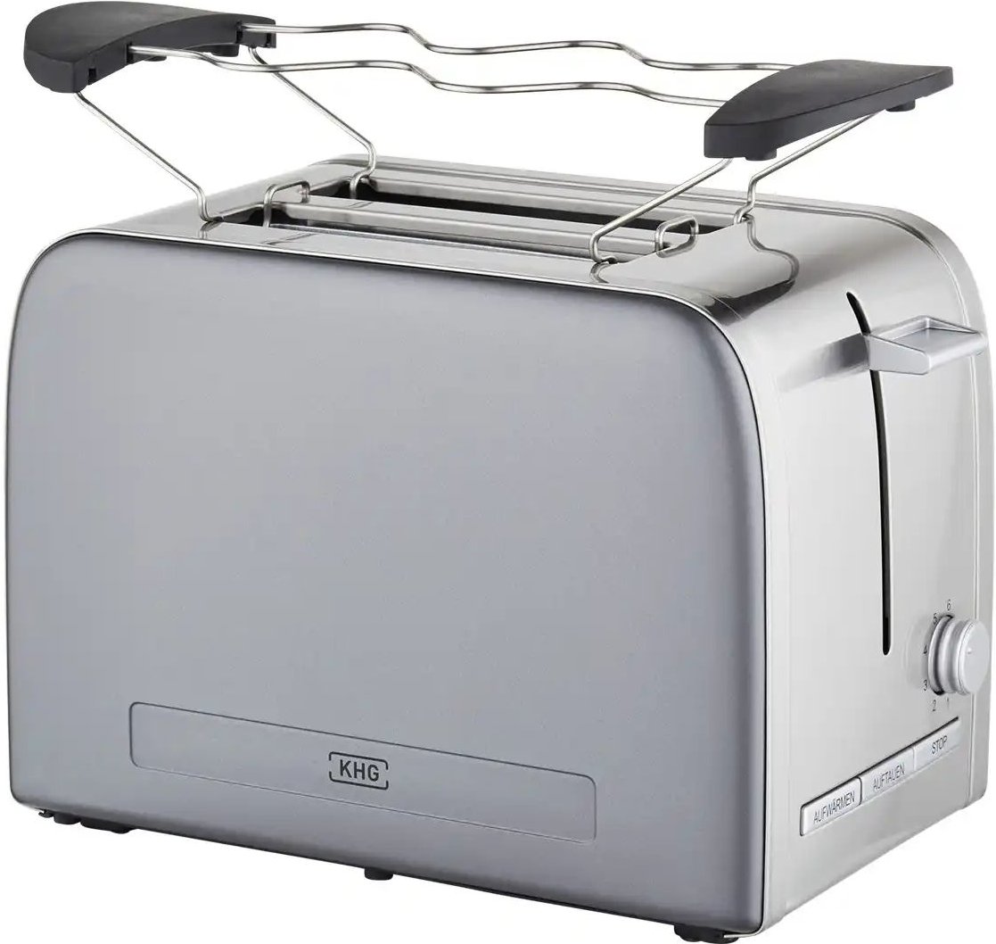 Thumbnail - KHG Toaster TO-1050 (GE) ¦ grau ¦ Edelstahl,Kunststoff,Metall lackiert ¦ Maße (cm): B: 31,7 H: 18,8 T: 21.0 Elektroklei...