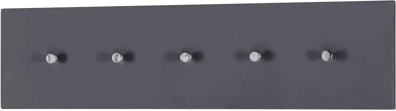 Wohnwert Garderobenleiste Nicolo ¦ grau ¦ MDF-Platte ¦ Maße (cm): B: 100 H: 25 T: 5.0 Garderoben & Kleiderstangen > Hak...