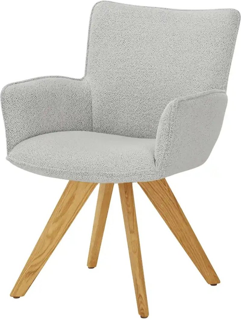 Wohnwert Armlehnstuhl Stella ¦ grau ¦ Maße (cm): B: 61 H: 87 T: 62.0 Stühle > Esszimmerstühle > Esszimmerstühle mit Arm...