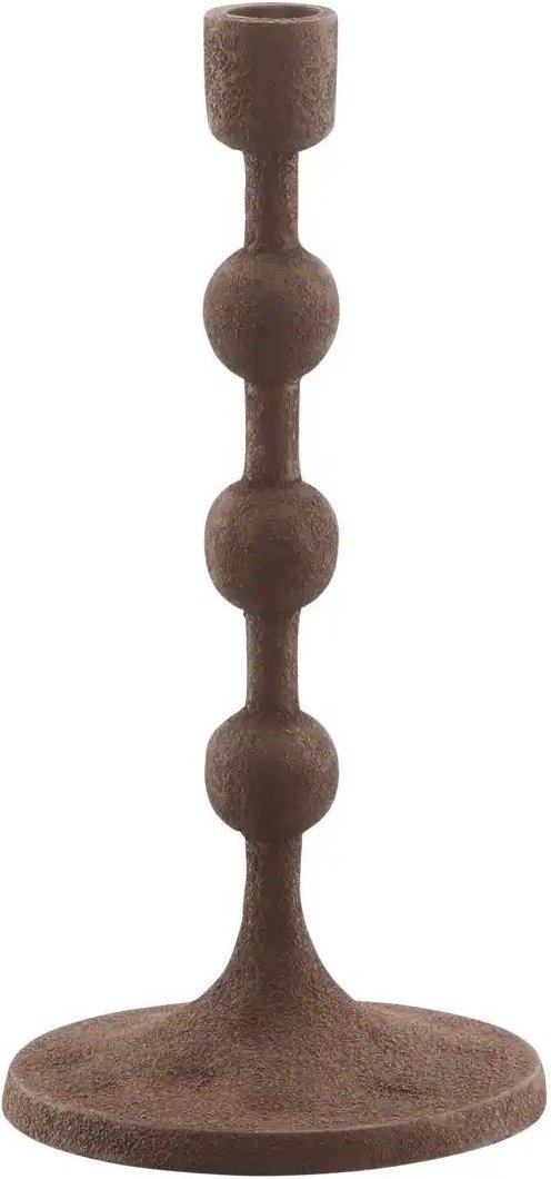 HOME STORY Kerzenhalter ¦ braun ¦ Aluminium ¦ Maße (cm): H: 26 Ø: 13 Accessoires > Kerzen & Kerzenständer > Kerzenstä...