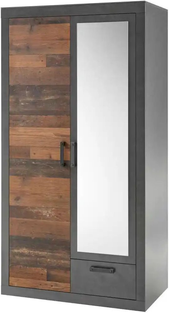 Kleiderschrank Bilboa ¦ braun ¦ Maße (cm): B: 104 H: 201 T: 62.0 Schränke > Kleiderschränke > Drehtürenschränke - Höffn...