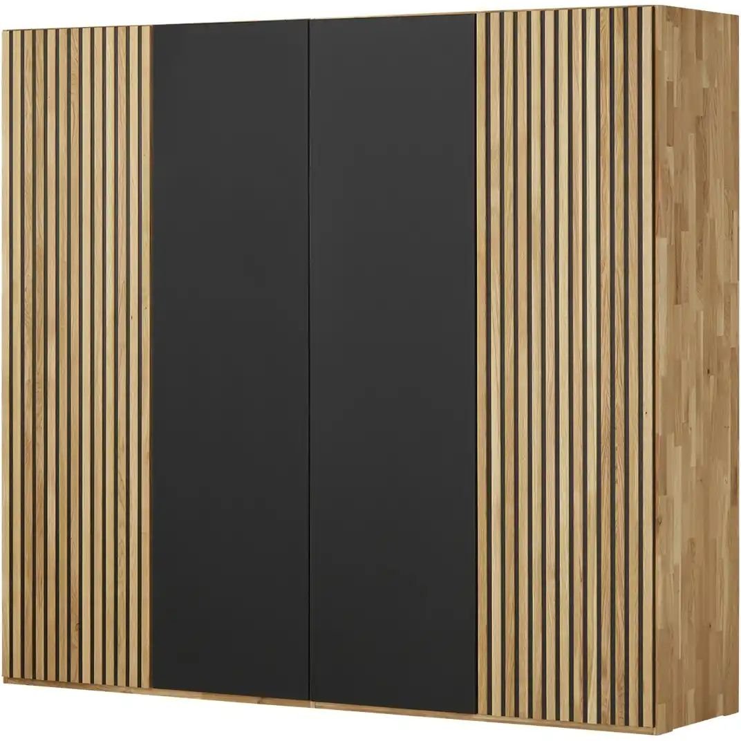 Thumbnail - Woodford Drehtürenschrank Manhattan ¦ grau ¦ Maße (cm): B: 240 H: 216 T: 60.0 Schränke > Kleiderschränke > Drehtürensch...