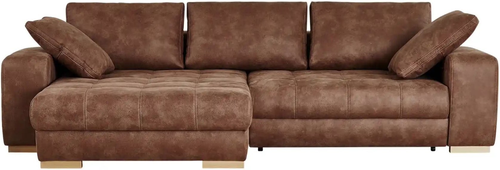 bobb Ecksofa cognac - Mikrofaser Caro ¦ braun ¦ Maße (cm): B: 305 H: 68 T: 202.0 Polstermöbel > Sofas > 3-Sitzer - Höffn...