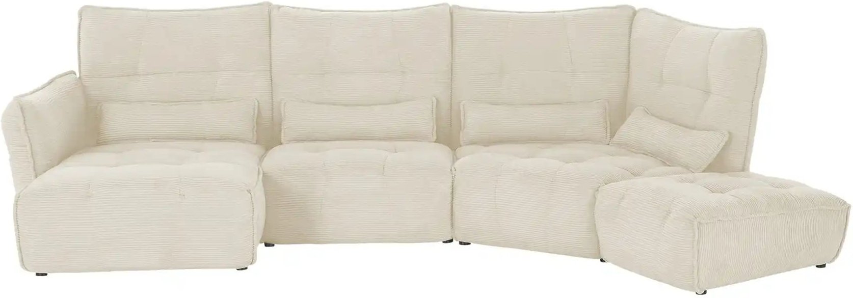 Thumbnail - Wohnlandschaft Jeaneva ¦ creme ¦ Maße (cm): B: 384 H: 101 T: 197.0 Polstermöbel > Sofas > Wohnlandschaften - Höffner