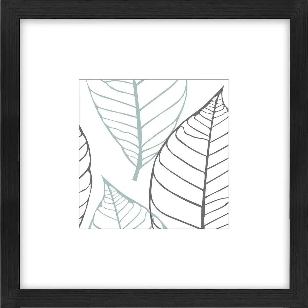 Bilderrahmen 23x23 cm Iceland ¦ schwarz ¦ Holzwerkstoff ¦ Maße (cm): B: 25 H: 25 T: 2.8 Accessoires > Bilderrahmen - Hö...