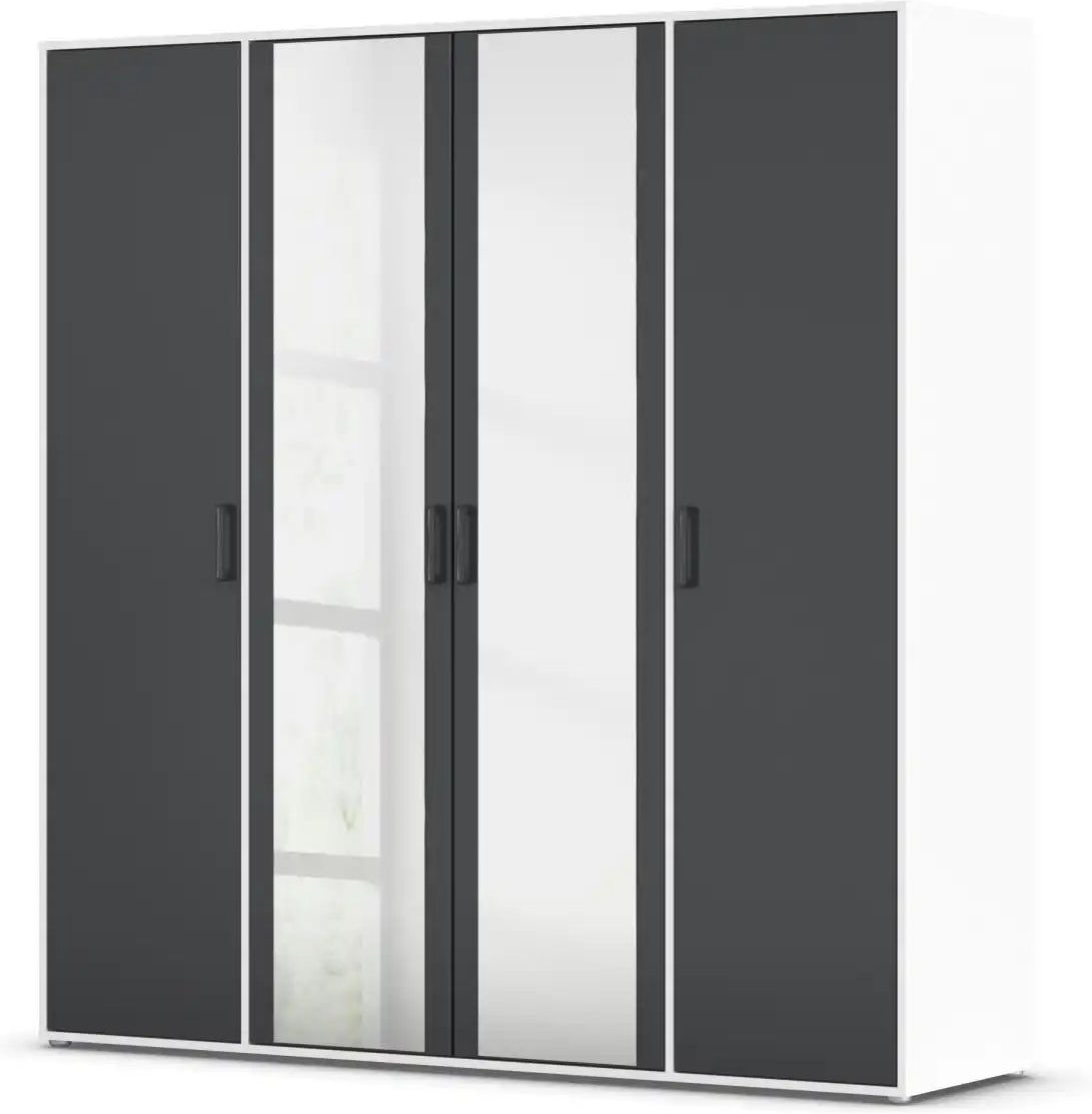 Thumbnail - Drehtürenschrank Yarm ¦ weiß ¦ Maße (cm): B: 187 H: 194 Schränke > Kleiderschränke > Drehtürenschränke - Höffner