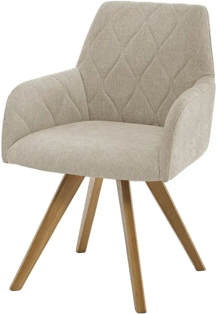 Woodford Esszimmerstuhl Damask ¦ beige ¦ Maße (cm): B: 61 H: 88 T: 66.5 Stühle > Küchenstühle > Küchenstühle mit Armleh...