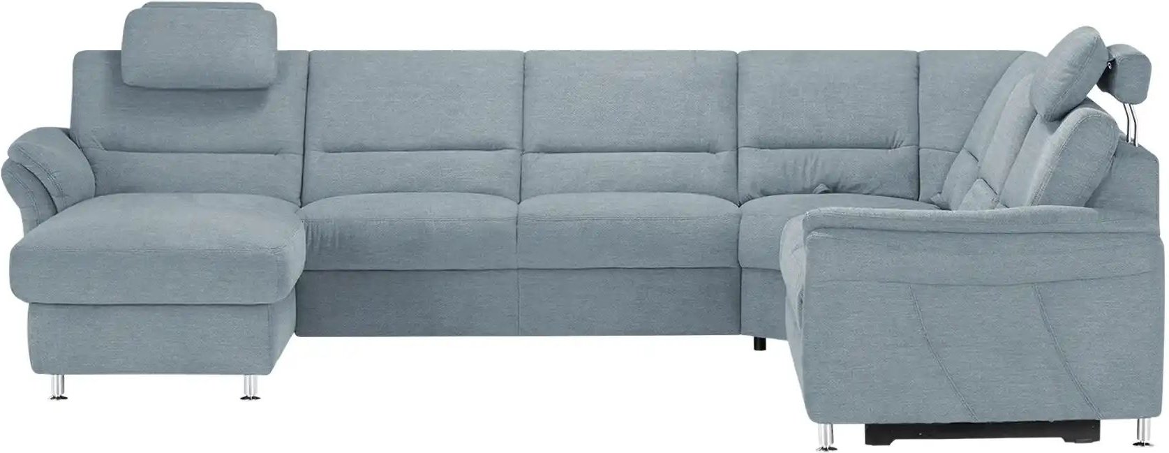 meinSofa Wohnlandschaft Donald ¦ blau ¦ Maße (cm): B: 335 H: 89 T: 262.0 Polstermöbel > Sofas > Wohnlandschaften - Höff...