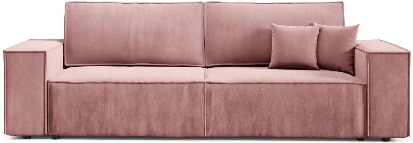Einzelsofa mit Schlaffunktion Mille ¦ rosa/pink ¦ Maße (cm): B: 255 H: 88 Polstermöbel > Sofas > Einzelsofas - Höffner