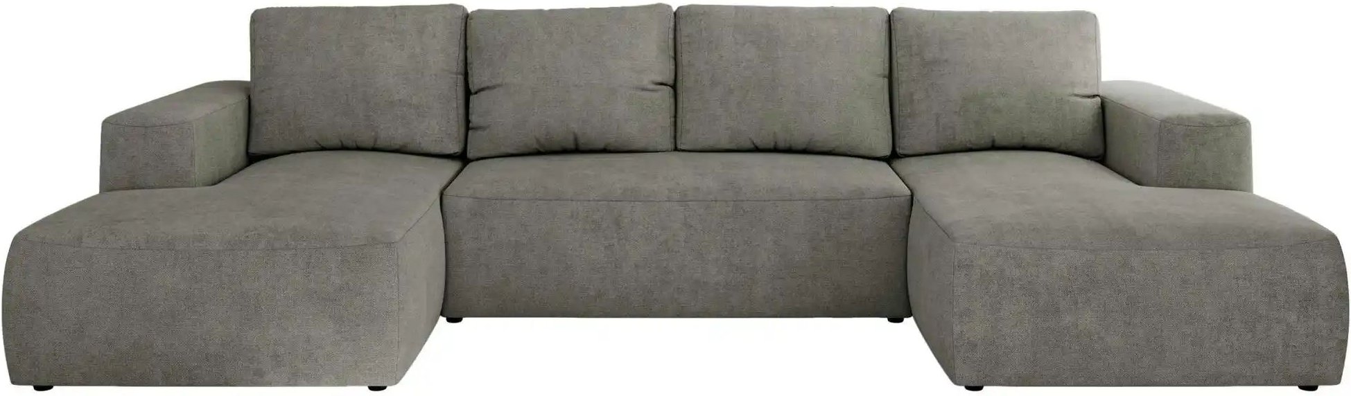 Wohnlandschaft mit Schlaffunktion Trentino ¦ grau ¦ Maße (cm): B: 334 H: 91 Polstermöbel > Sofas > Schlafsofas - Höffner