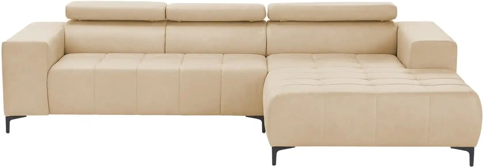 switch Ecksofa aus Mikrofaser Caro ¦ beige ¦ Maße (cm): B: 289 H: 93 T: 175.0 Polstermöbel > Sofas > Ecksofas - Höffner