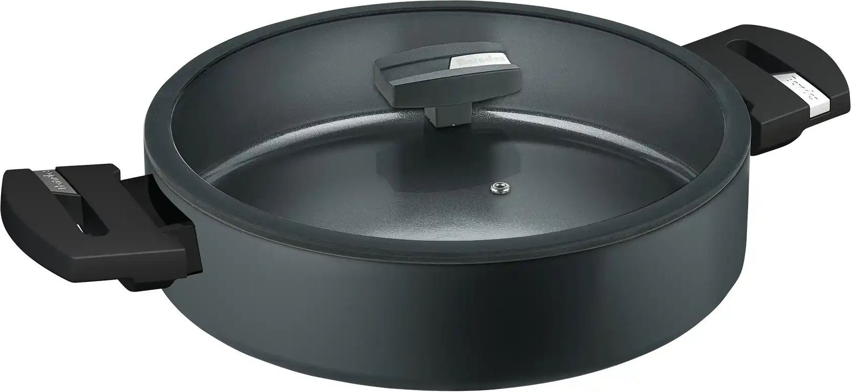 Berndes Servierpfanne mit Deckel b.green ¦ Aluminium ¦ Maße (cm): H: 6,6 Ø: 28 Töpfe & Pfannen & Zubehör > Pfannen > S...