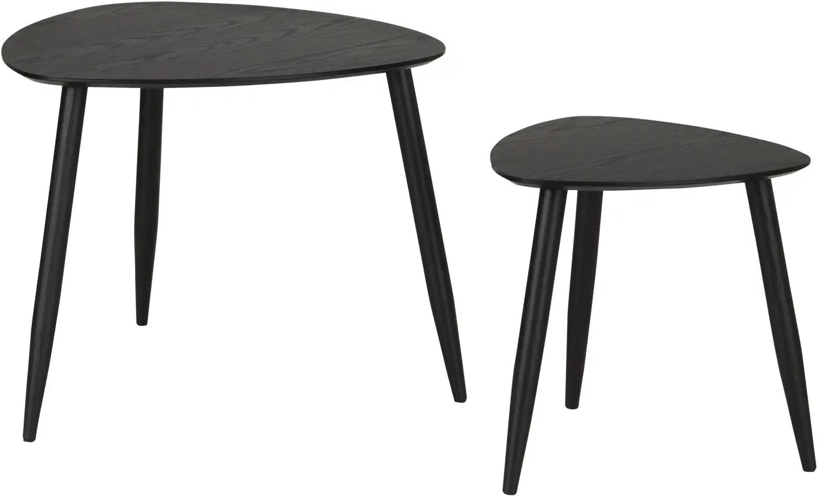 Thumbnail - Beistelltisch 2er Set Bamboo ¦ schwarz ¦ Maße (cm): B: 59 H: 48 Tische > Beistelltische > Beistelltische ohne Rollen - ...