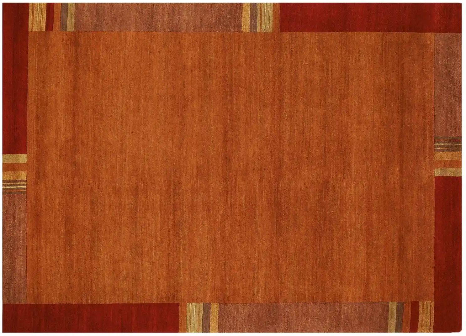 Thumbnail - Handgeknüpfter Naturteppich Sensation Silk Lakir ¦ orange ¦ Wolle ¦ Maße (cm): B: 250 Teppiche > Hochflorteppiche - Höf...