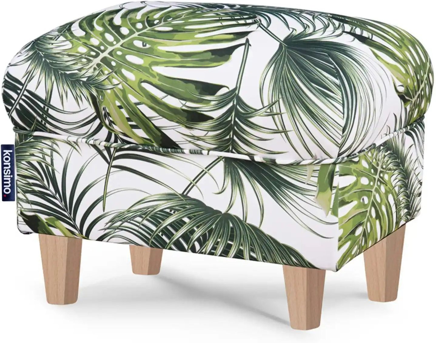 KONSIMO Hocker Miles ¦ weiß ¦ Maße (cm): B: 55 H: 42 Polstermöbel > Hocker - Höffner