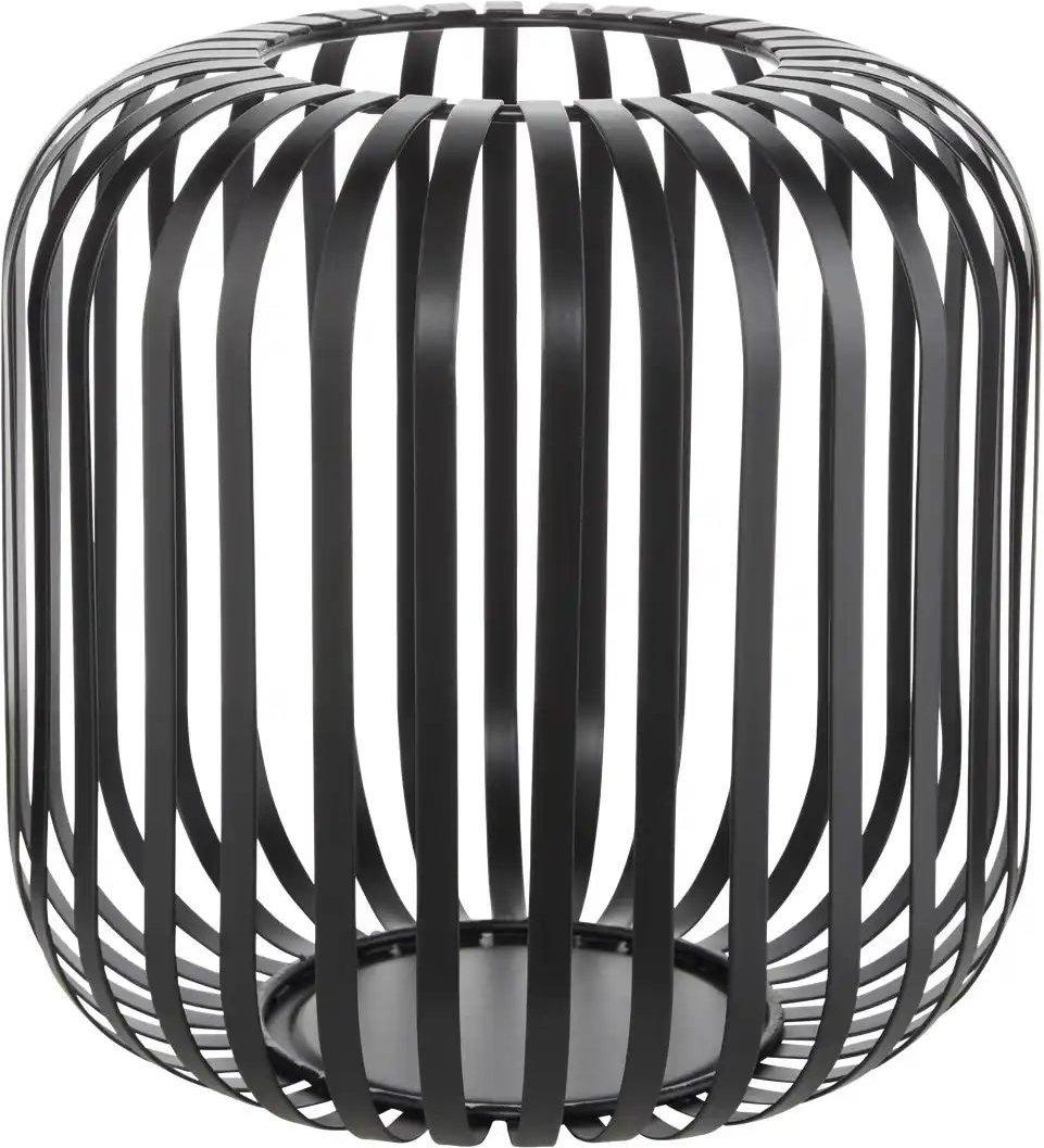 HOME STORY Windlicht ¦ schwarz ¦ Metall ¦ Maße (cm): H: 18,5 Ø: 19 Accessoires > Kerzen & Kerzenständer - Höffner