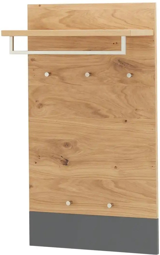 Thumbnail - Woodford Garderobenpaneel Lina ¦ holzfarben ¦ Holzwerkstoff ¦ Maße (cm): B: 60 H: 106 T: 27.0 Garderoben & Kleiderstang...