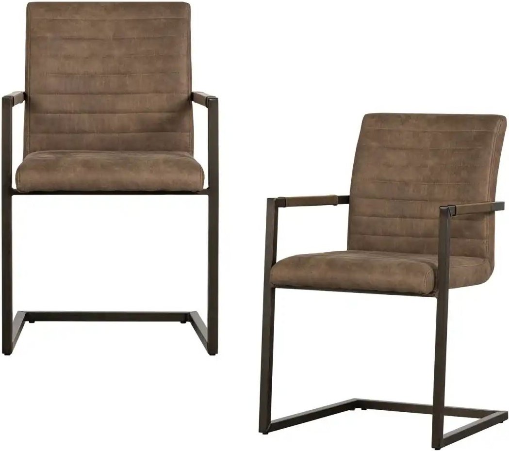 WOOOD Esszimmerstuhl 2er-Set ¦ braun ¦ Maße (cm): B: 62 H: 87 Stühle > Polsterstühle - Höffner