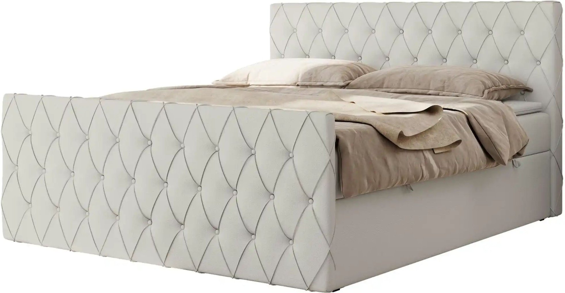 Thumbnail - Boxbett mit Bettkasten Miren Duo ¦ weiß ¦ Maße (cm): B: 201 H: 110 Betten > Komfortbetten - Höffner