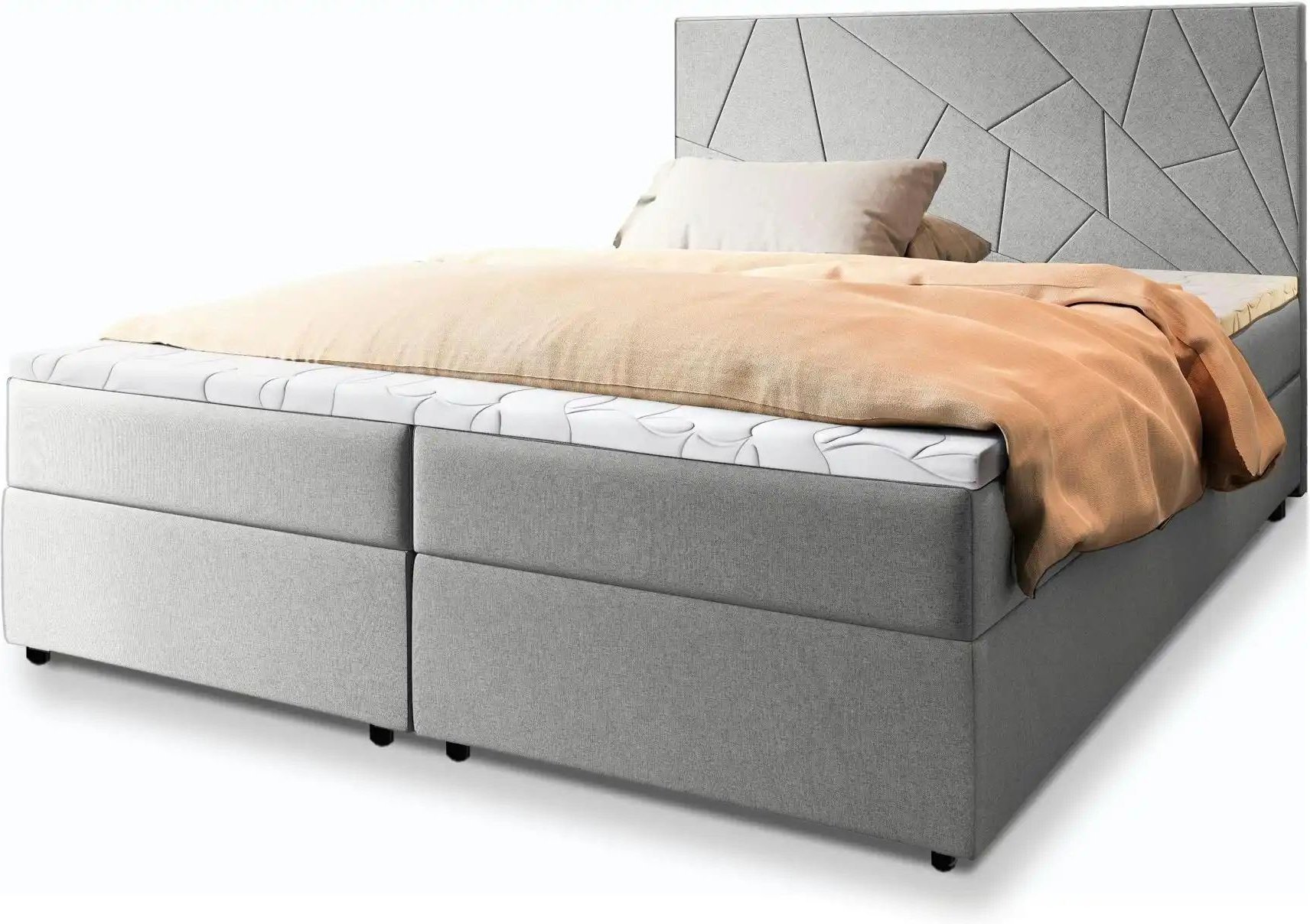 MASSENO Boxbett mit Bettkasten Mado ¦ grau ¦ Maße (cm): B: 180 H: 98 Betten > Polsterbetten - Höffner