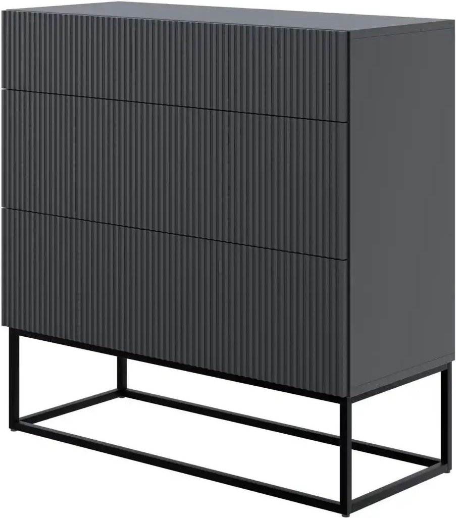 Selsey Highboard Veldio ¦ schwarz ¦ Maße (cm): B: 90 H: 90 Kommoden & Sideboards > Kommoden - Höffner