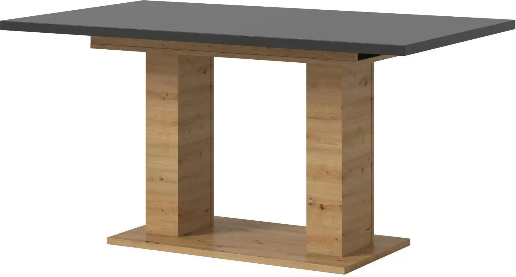 Esstisch ausziehbar ¦ grau ¦ Maße (cm): B: 150 H: 76 Tische > Esstische > Esstische ausziehbar - Höffner