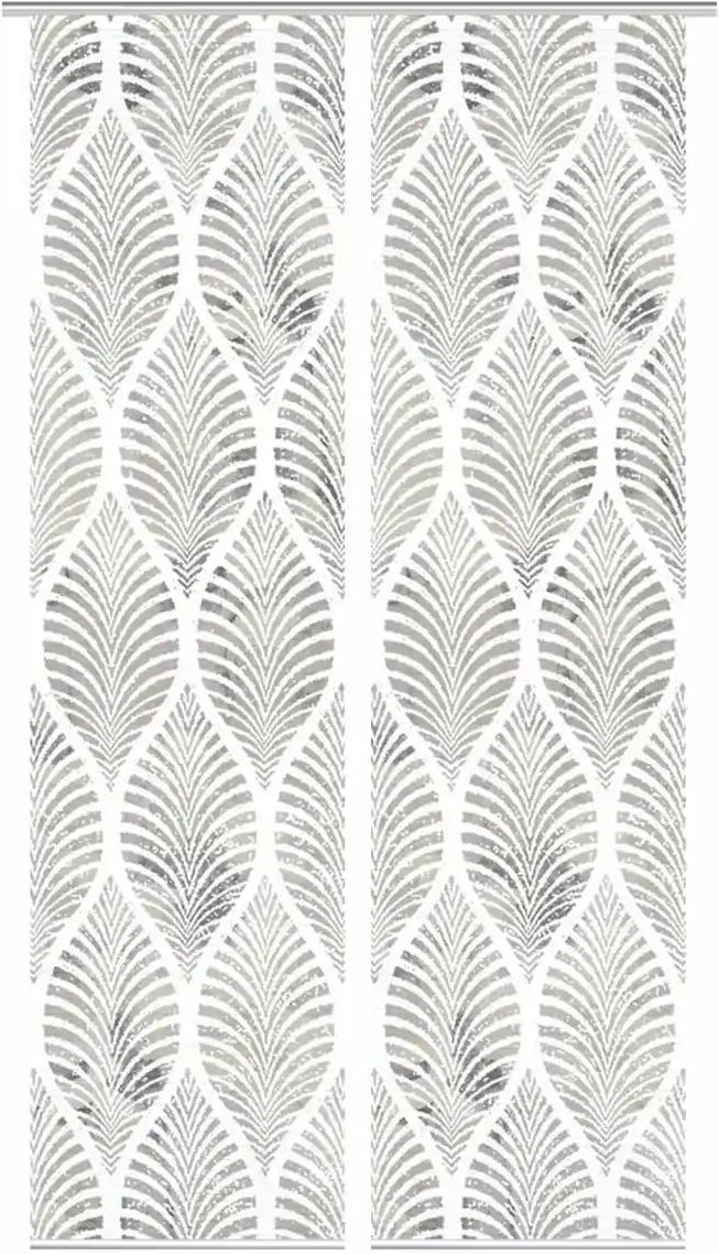 HOME in green Schiebevorhang ¦ grau ¦ Synthetik ¦ Maße (cm): B: 60 H: 245 Gardinen & Rollos > Gardinen & Vorhänge > Sc...