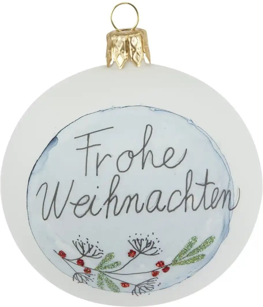 Weihnachtsbaumkugel   ¦ weiß ¦ Glas,Aluminium Ø: 7 Weihnachten - Höffner