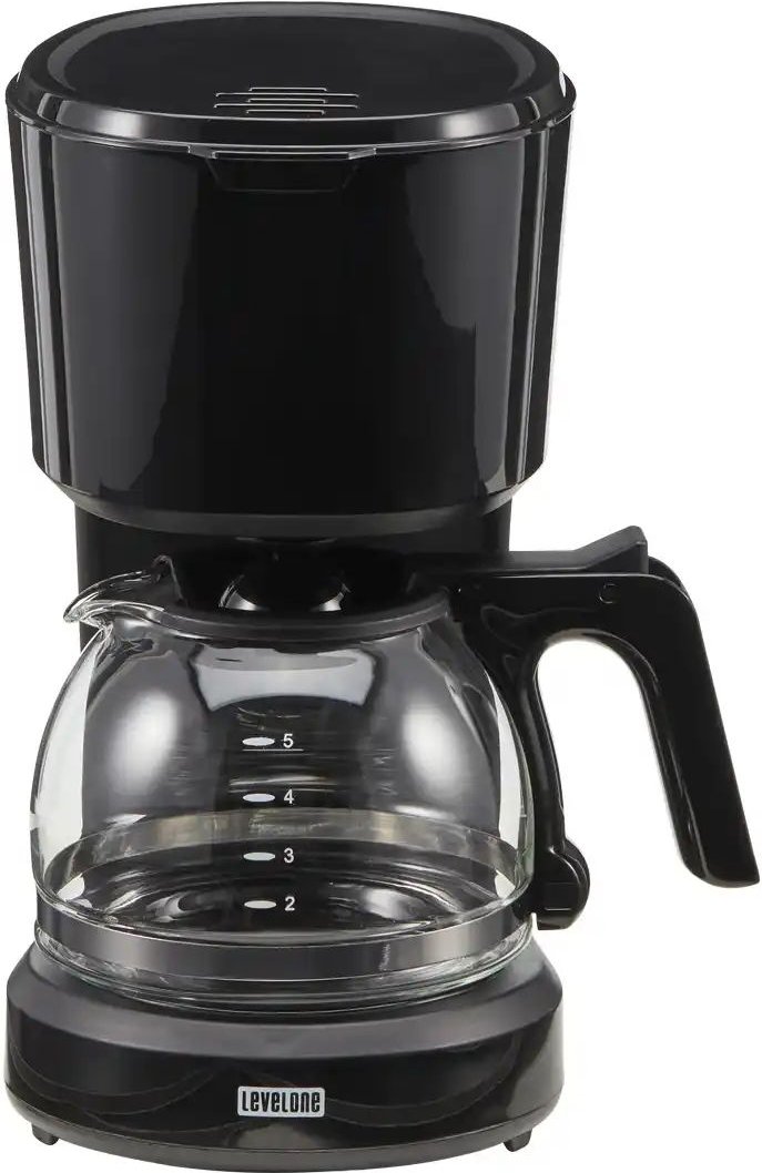 levelone Kaffeautomat KA-060S ¦ schwarz ¦ Kunststoff,Glas,Metall ¦ Maße (cm): B: 11 H: 24 T: 21.0 Elektrokleingeräte > ...