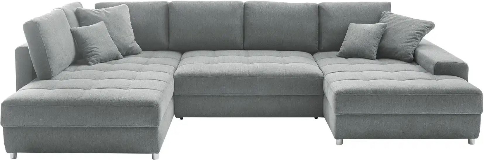 bobb Wohnlandschaft Arissa de Luxe ¦ grau ¦ Maße (cm): B: 353 H: 84 T: 215.0 Polstermöbel > Sofas > Schlafsofas - Höffn...