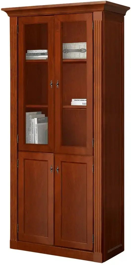 maison bleue Vitrine Petit Chalet ¦ braun ¦ Maße (cm): B: 92 H: 191 T: 44.0 Schränke > Vitrinen - Höffner