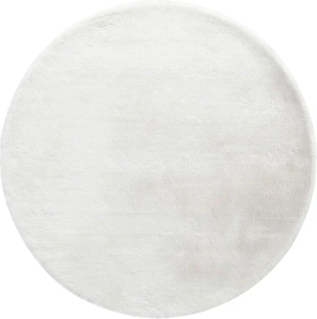 como Hochflorteppich Bunny ¦ weiß ¦ Synthetische Fasern Ø: 80 Teppiche > Hochflorteppiche - Höffner