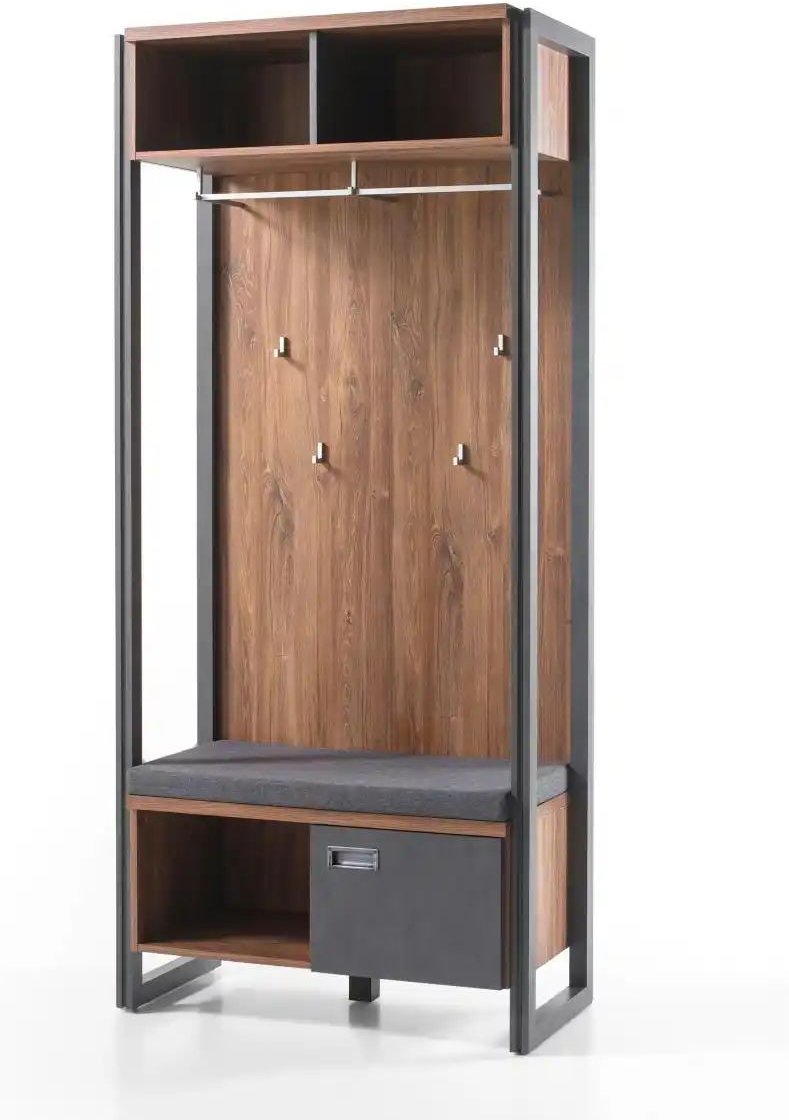 Thumbnail - Garderobe Dinan ¦ braun ¦ Maße (cm): B: 90 H: 45 Garderoben & Kleiderstangen > Garderoben - Höffner