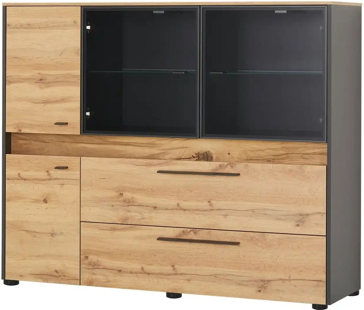 Highboard Light Line 10 ¦ holzfarben ¦ Maße (cm): B: 144 H: 118 T: 40.0 Kommoden & Sideboards > Highboards - Höffner