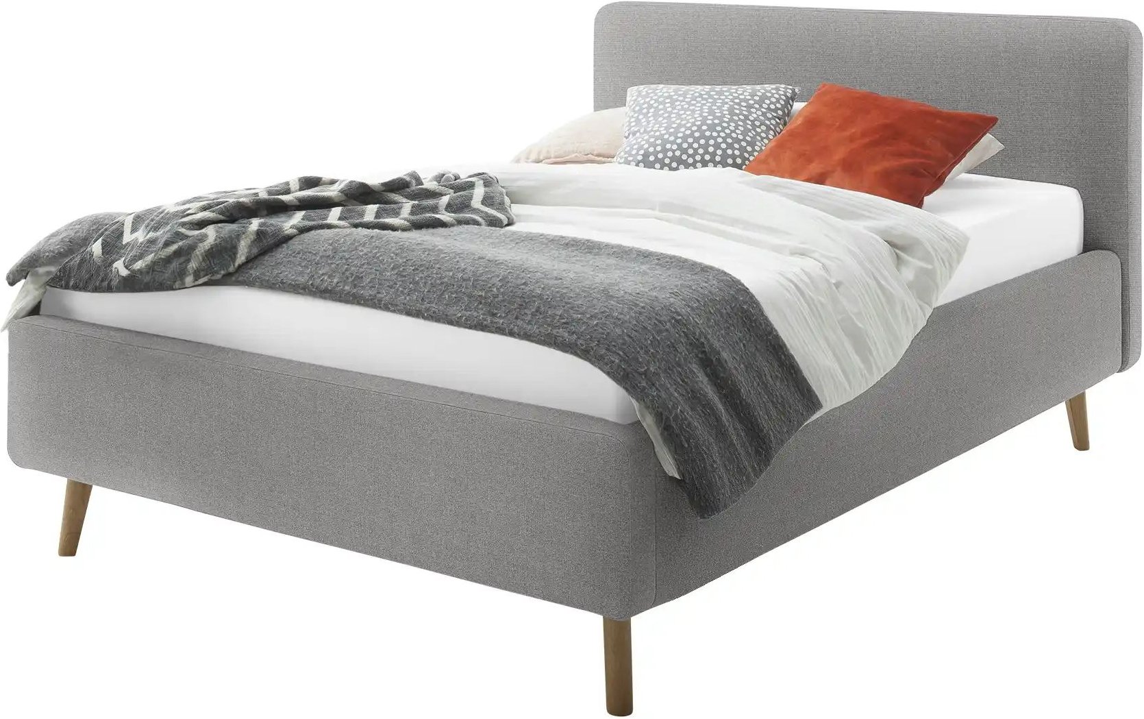 Polsterbett Mattis ¦ grau ¦ Maße (cm): B: 161 H: 105 Betten > Komfortbetten - Höffner