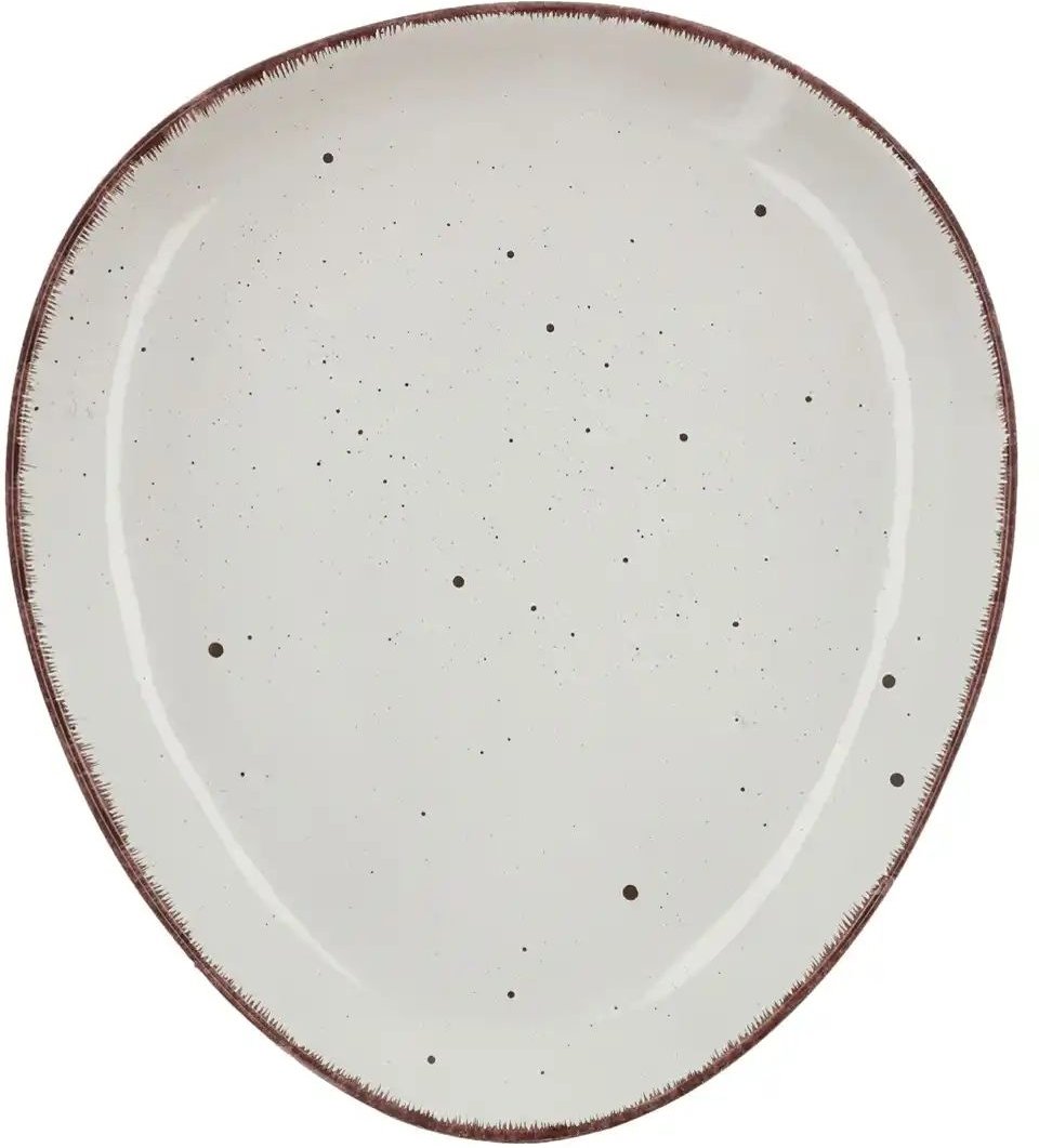 Peill+Putzler Speiseteller dreieckig 30 cm Siena ¦ weiß ¦ Steinzeug/Steingut Ø: 30 Geschirr > Einzelgeschirrteile - Höf...