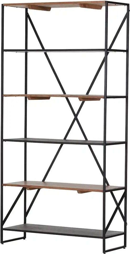 Regal Flynn ¦ schwarz ¦ Maße (cm): B: 90 H: 180 T: 35.0 Regale > Standregale - Höffner